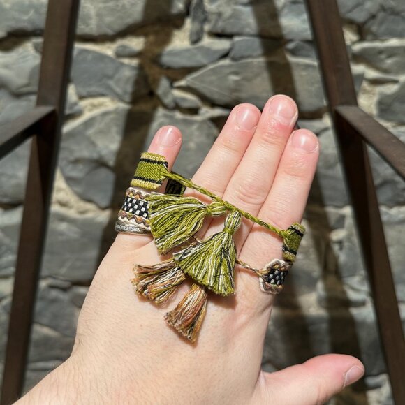 Dior Christian Dior J'adior Set of 2 Embroidered Friendship Wrap Bracelets - Picture 7 of 8